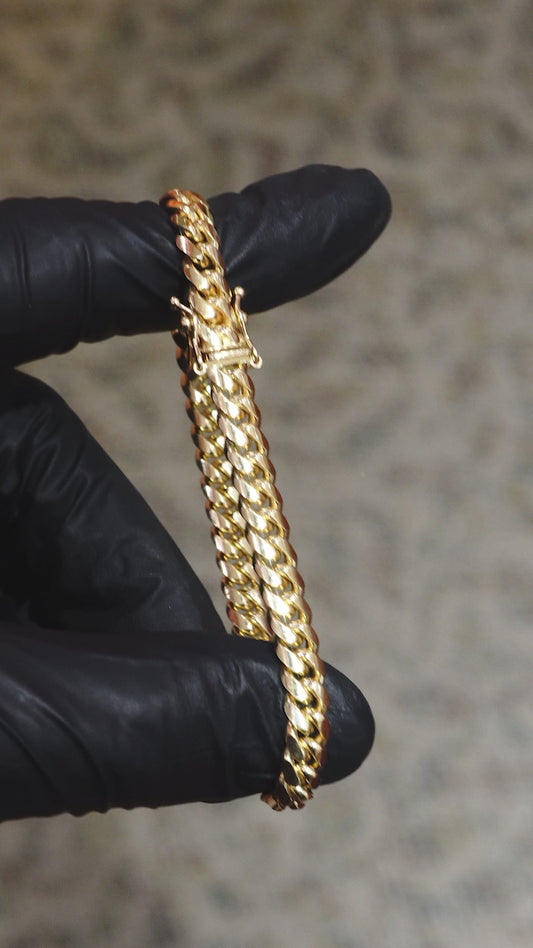 18K Yellow Gold Cuban Bracelet