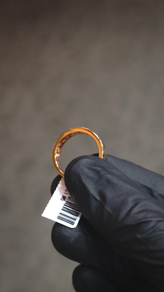 18K Rose Gold Baguette Diamond Ring